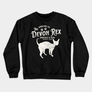 Devon Rex Cat Vintage Crewneck Sweatshirt